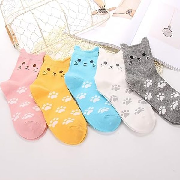 Jeasona Women's Cute Cat Socks: Perfect Gift for Cat Lovers 🐱💕