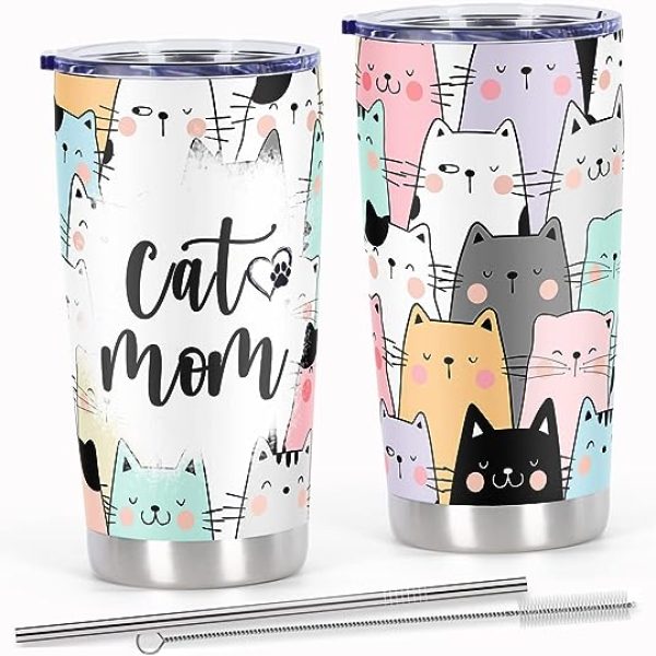 Cosictic Insulated Stainless Steel Tumbler: Perfect Gifts for Cat Lovers