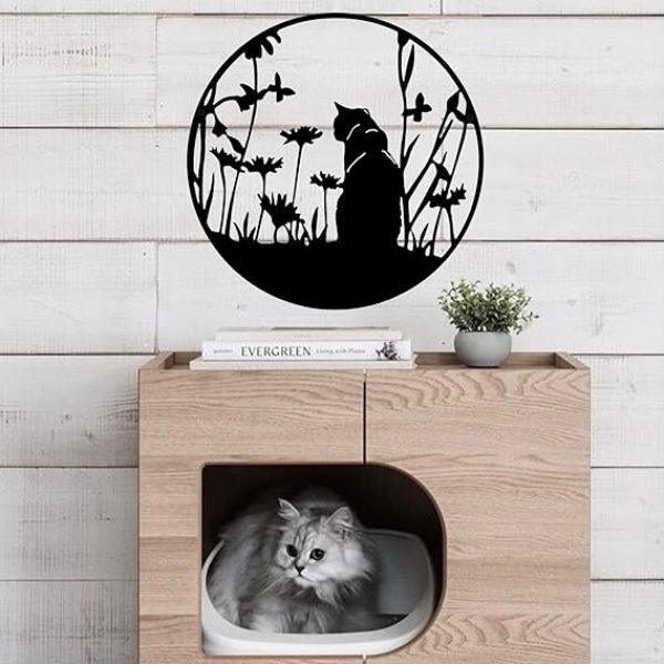 Black Cat Metal Silhouette Wall Art: A Must-Have for Cat Lovers and Elegant Homes